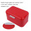 Solid Color Retro Iron Bread Bin Box Large Capacity Kitchen Storage Red 4