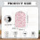 Multifunctional Protective Case Handle Polyester for Home Kitchen Indoor, Pink Butterflies 6