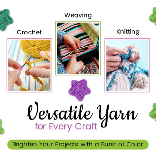Crocheting Yarn Assorted Bulk Kit for Adults and Kids 2