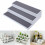 Non-Slip Kitchen Spice Shelf Rack - White PS Material for Organized Storage 3