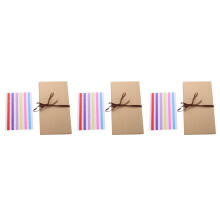 3Stk DIY Erinnerungsalben Faltbare Papier-Fotoalben