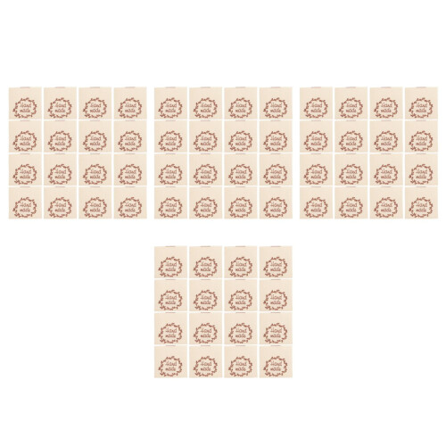 400Stk Handmade Tags Baumwolle Beige Für Textil Deko Kleidung