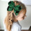 Hair Bows with Alligator Clips Black 2 pcs 3