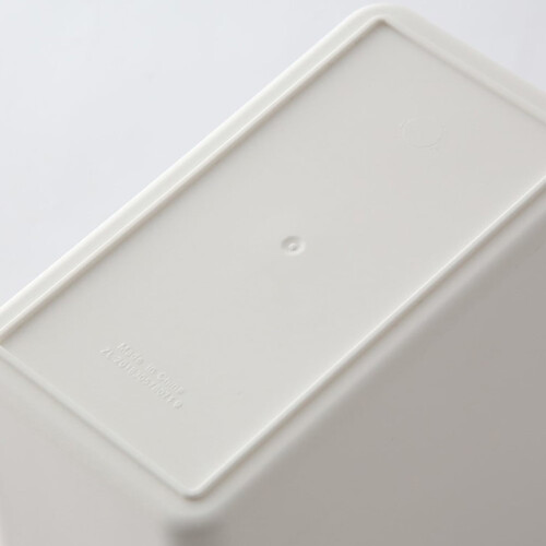 Small Trash Container for Desk Storage Bucket White 8.7*6.1in 1Pack 2