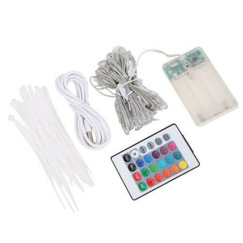 LED String Lights With Remote Control Waterproof USB Powered Functional Mode Timer Decorative Lights Bright Light Elegant Design Sturdy Wire For 1