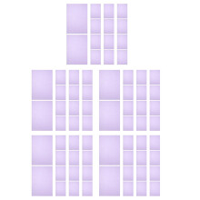 500Stk Violettes Papierseidenpapier Für Blumenverpackung Und DIY-