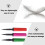 Hand Push Balloon Pump Plastic 3 pcs 7
