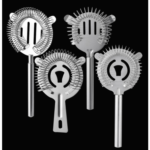 4 Pack Stainless Steel Cocktail Strainer Bar Tool Ice Filter Set 2