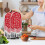 AntiSlip Polyester Dust Cover with Fitted for Kitchen, Snowflake Notes 3