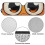 Orange foldable windshield sun shade for Jeep Wrangler JK 6