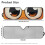 Orange foldable windshield sun shade for Jeep Wrangler JK 7