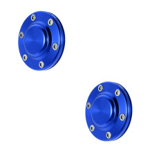 2Stk Langlebige Blaue Aluminium Radmittenkappen Für Pkw