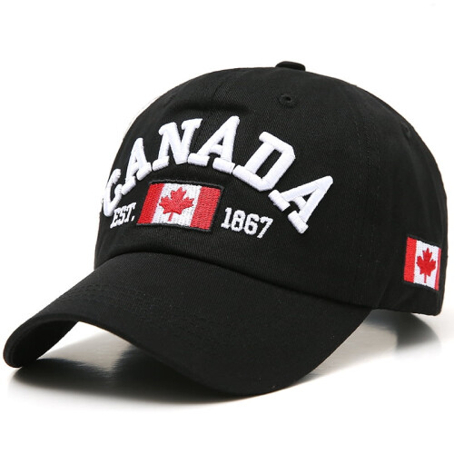 Casquette de baseball unisexe brodée d'un drapeau à feuille d'érable 2