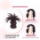 Περούκα με κλιπ και φτερό - Hgyugrf Messy Bun Κομμάτι μαλλιών, Κομμάτι μαλλιών Messy Buns με 3