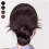 Περούκα με κλιπ και φτερό - Hgyugrf Messy Bun Κομμάτι μαλλιών, Κομμάτι μαλλιών Messy Buns με 5