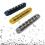 6-String Adjustable Roller Bridge with Stopbar Studs 2