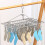 Clothes Drying Rack with 24Clips, 360 RotatableHanging for Drying Socks Clothes 5