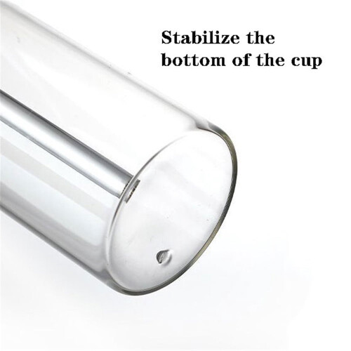 Champagne Flute Glass Transparent Double Layer 3.72 oz 2 pcs 2