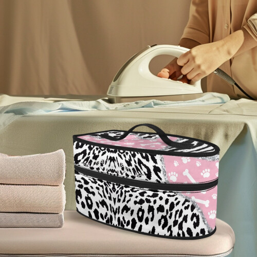 Iron Carry Bag with Zebra and Paw Prints for Handheld 1