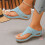 Women's Sky Blue Summer Sandals Wedge Heel Size 36 6