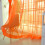 Orange Leaf Sheer Curtain Panels Polyester 2 Pack 78.74 x 4