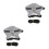 2Sets Small Pet Chest Strap and Leash Grey Cotton Polyester Comfort 4
