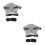 2Sets Small Pet Chest Strap and Leash Grey Cotton Polyester Comfort 6