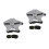 2Sets Small Pet Chest Strap and Leash Grey Cotton Polyester Comfort 7