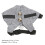 2Sets Small Pet Chest Strap and Leash Grey Cotton Polyester Comfort 10