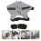 2Sets Small Pet Chest Strap and Leash Grey Cotton Polyester Comfort 11