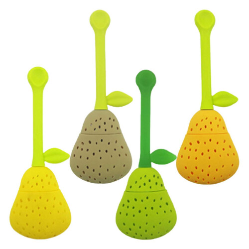 Pouches For Organization Creative Small Fresh Pear Silicone Tea Filter Tea Maker Can Filter 2