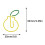 Metal Two-Tone Paper Clips, Fruit Shape, Beautifully Designed, 10 Per Pack 2
