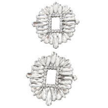 2 Paia di Fibbie per Scarpe con Strass, Fibbie Brillanti in Cristallo, Accessori per Fai da Te, Decorazioni per Gioielli