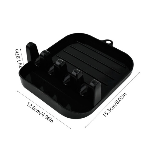 Foldable Pot Lid Holder with Drain Tray 15x12x5cm 2