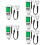 5St Auto Laklaag Dikte Meter ABS Wit Digitale Coating Gauge 10
