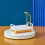Perforation-Free Multi-Functional Kitchen Sink Draining & Storage Rack – White/Yellow, Compatible with Standard Sinks 2