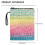 Polyester Zipper Book Cover with Gradient Leopard Print 8