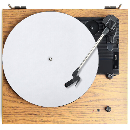 BESTONZON Turntable Platter Wool Mat White Anti Static Pad for Record Player Platter 1