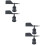 4Pcs Protective Black ABS Shell for Wind Direction Indicators 7