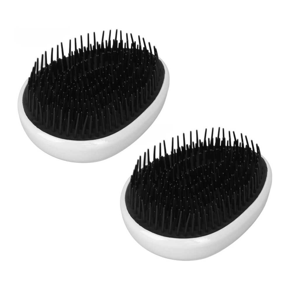 2Pcs Egg-Shaped Hair Scalp Brush, Soft Round Teeth Massage Comb