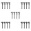 20Pcs Black Plastic Pocket Calipers Portable Precision Measuring Tools 5