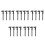 20Pcs Black Plastic Pocket Calipers Portable Precision Measuring Tools 6