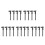 20Pcs Black Plastic Pocket Calipers Portable Precision Measuring Tools 7