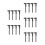 20Pcs Black Plastic Pocket Calipers Portable Precision Measuring Tools 8
