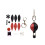 Leather keychain kit handcrafted DIY pendant set 2