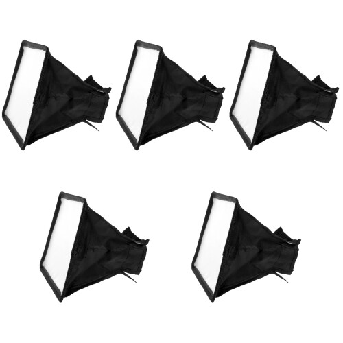 5Pcs Portable Camera Flash Diffuser Softbox Universal Assorted Colors 2