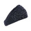 Women's Black Stretchy Solid Headband with Rhinestones 3