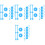 4 Pack Game Spinners Board Accessory Bug Cage Foil Parent-Child Blue 4