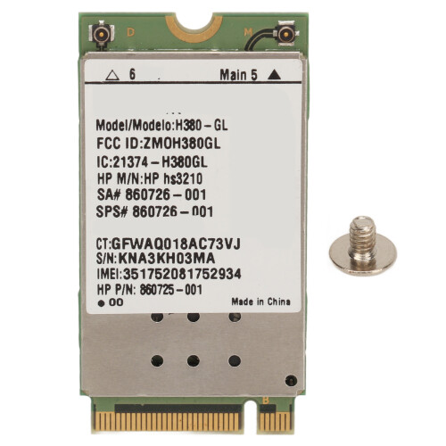 H380 GL HSPA+ M.2 Mobile Module for Laptops, 2 Band 1