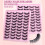 Φυσικές ψεύτικες βλεφαρίδες Cat Eye Wispy 13/14/15mm, 3D βλεφαρίδες όγκου, μαλακή ταινία, 8